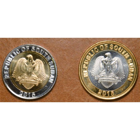eurocoin eurocoins South Sudan 2 coins 2015 (UNC)