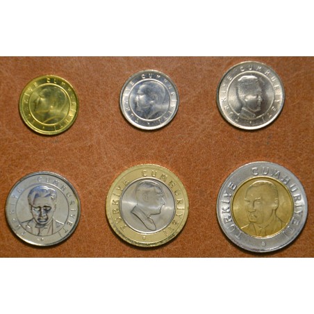 euroerme érme Törökország 6 érme 2005 (UNC)
