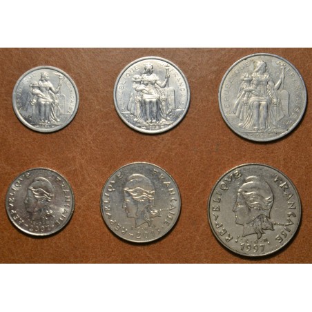 eurocoin eurocoins New Caledonia 6 coins mix of years (VF-UNC)