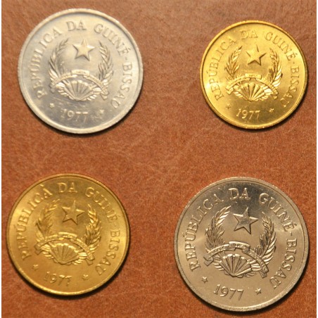 eurocoin eurocoins Guinea-Bissau 4 coins 1977 (UNC)