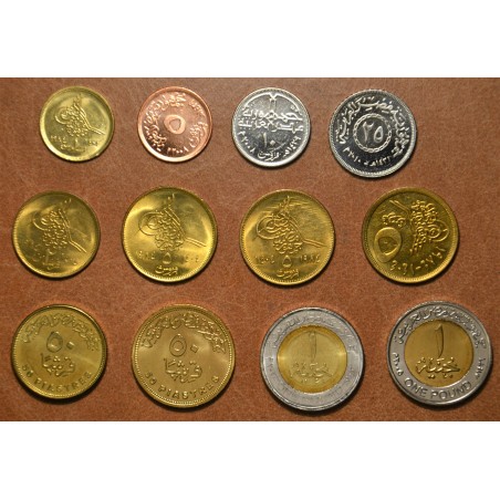 eurocoin eurocoins Egypt 12 coins mix of years (UNC)