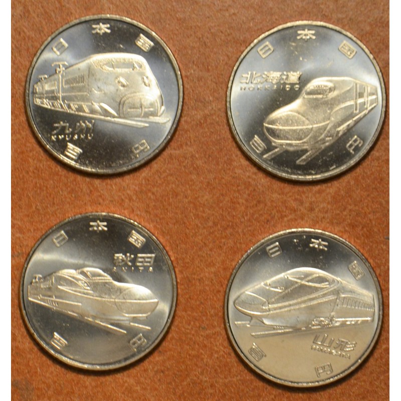 eurocoin eurocoins Japan 4x 100 yen 2016 (UNC)