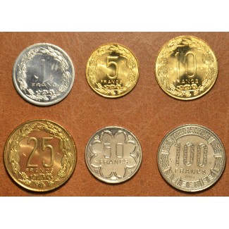 eurocoin eurocoins Central African franc 6 coins 2003 (UNC)