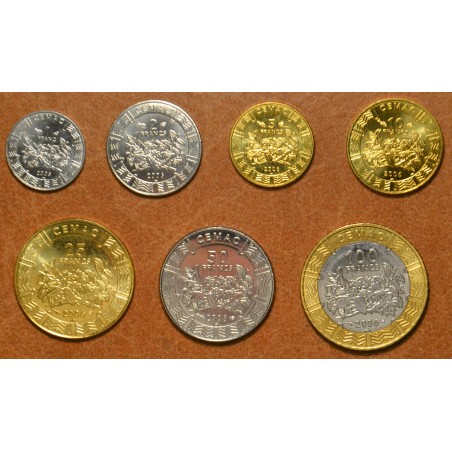 Euromince mince Stredooafrický frank 7 mincí 2006 (UNC)