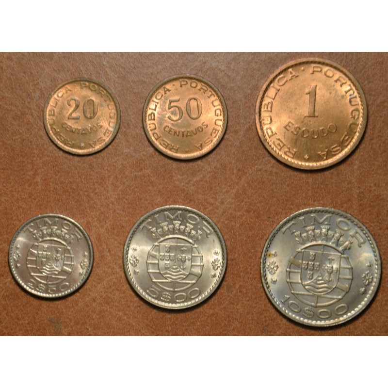 eurocoin eurocoins Timor 6 coins 1970 (VF / spots)