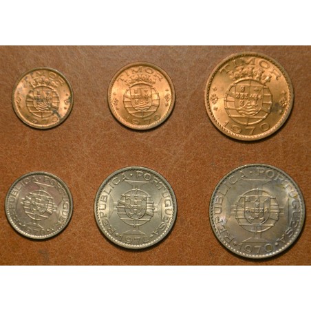eurocoin eurocoins Timor 6 coins 1970 (VF / spots)