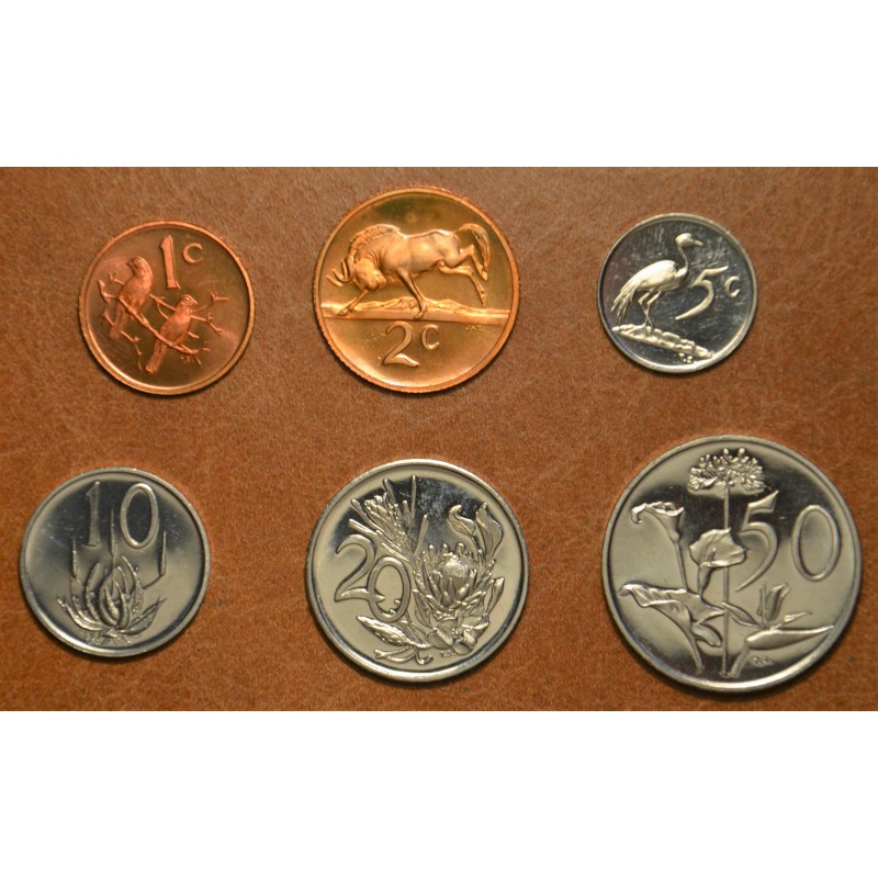 eurocoin eurocoins South Africa 6 coins 1974 (UNC)