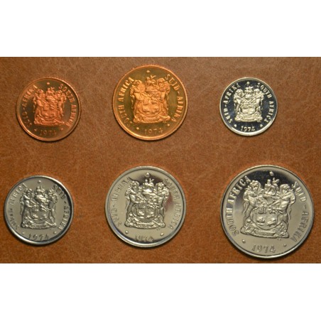 eurocoin eurocoins South Africa 6 coins 1974 (UNC)