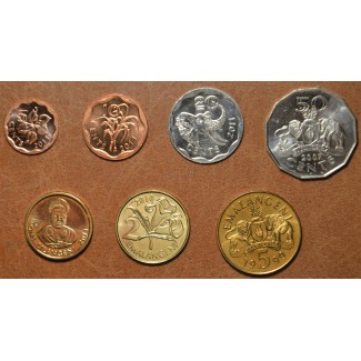 eurocoin eurocoins Kingdom of Eswatini 7 coins 1999-2011 (UNC)