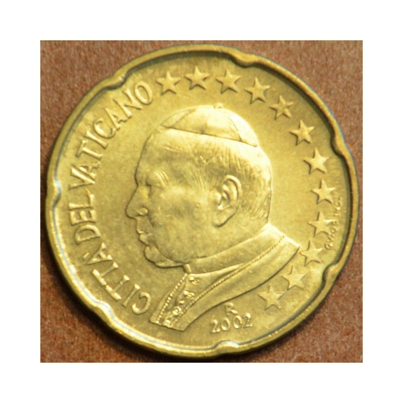 euroerme érme 20 cent Vatikán 2002 János Pál II (BU)