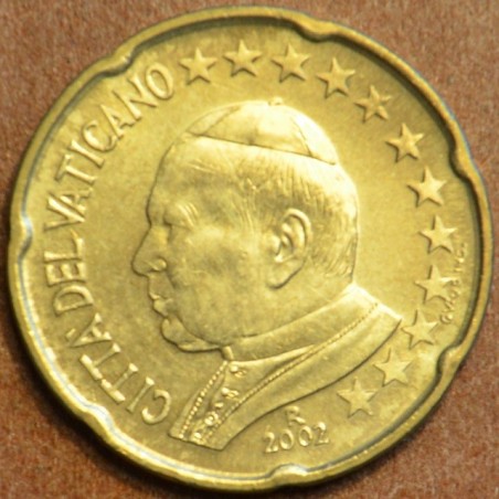 eurocoin eurocoins 20 cent Vatican 2002 His Holiness Pope John Paul...