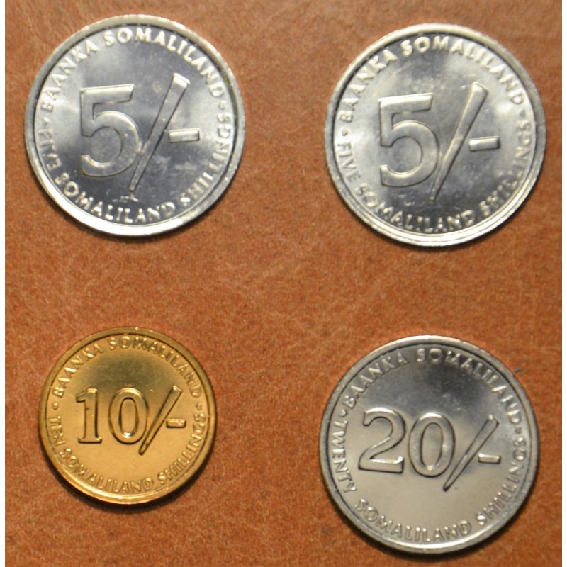 euroerme érme Szomáliföld 4 érme 2002 (UNC)