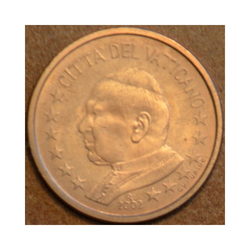 euroerme érme 5 cent Vatikán 2002 János Pál II (BU)
