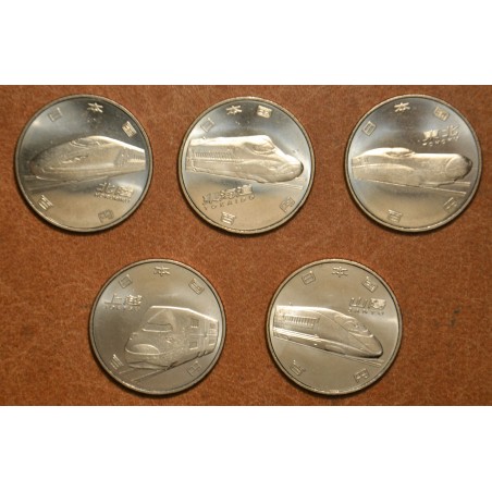 Euromince mince Japonsko 5x 100 yen 2015 (UNC)