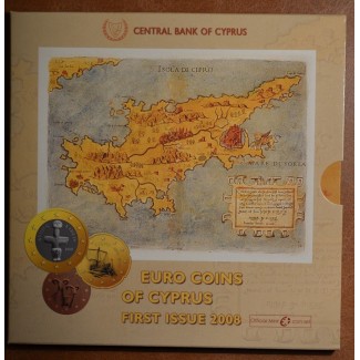 Set of 8 eurocoins Cyprus 2008 (BU)