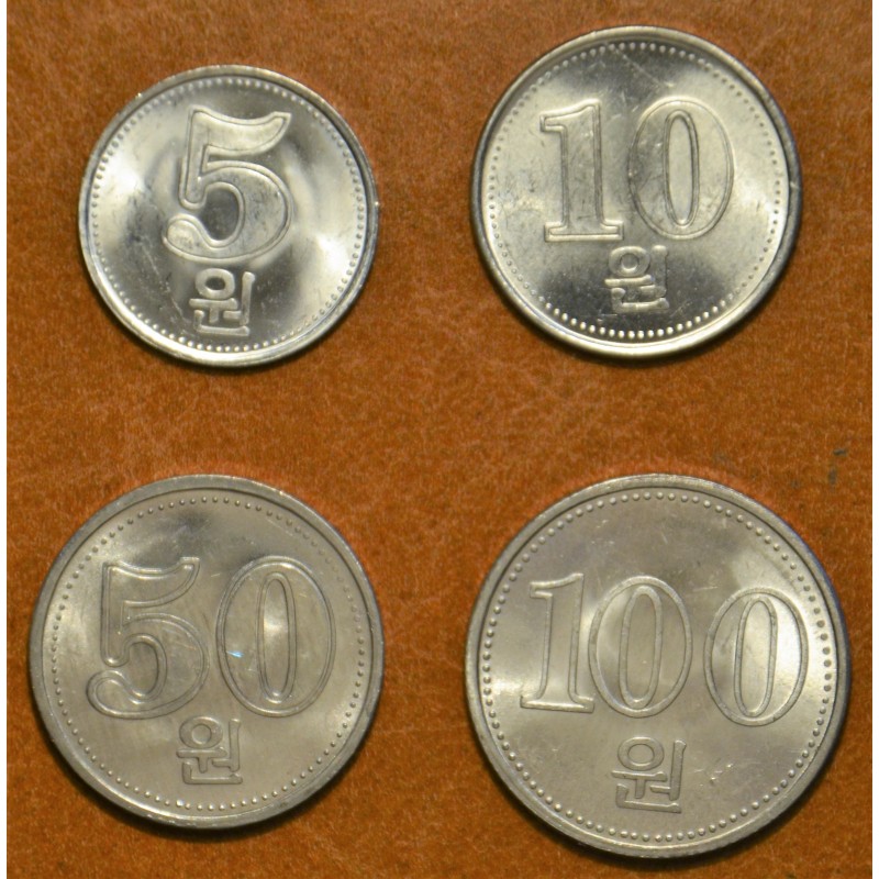 eurocoin eurocoins North Korea 4 coins 2005 (UNC)