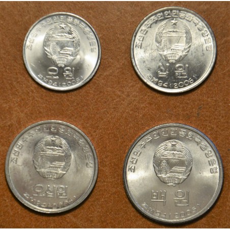 eurocoin eurocoins North Korea 4 coins 2005 (UNC)