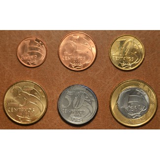 eurocoin eurocoins Brasil 6 coins 2003-2004 (UNC)