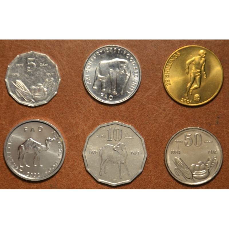 Euromince mince Somálsko 6 mincí 1976-2001 (UNC)
