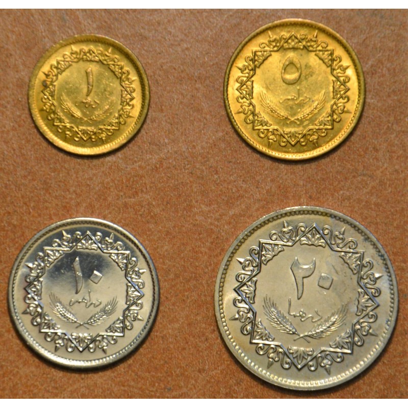 eurocoin eurocoins Libya 4 coins 1975 (UNC)