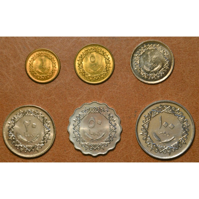 euroerme érme Líbia 6 érme 1979 (UNC)