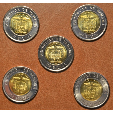 Euromince mince Panama 5x 1 balboa 2019 (UNC)