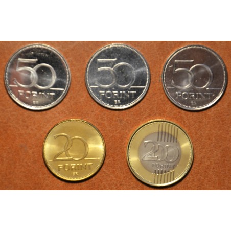 Euromince mince Maďarsko 5 pamätných mincí (UNC)