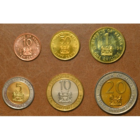 euroerme érme Kenya 6 érme 1994-1998 (UNC)