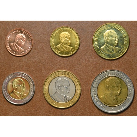 Euromince mince Keňa 6 mincí 1994-1998 (UNC)