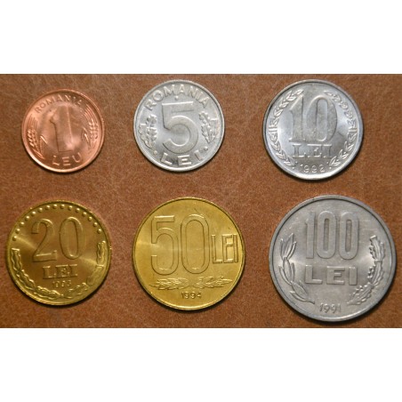 eurocoin eurocoins Romania 6 coins (UNC)