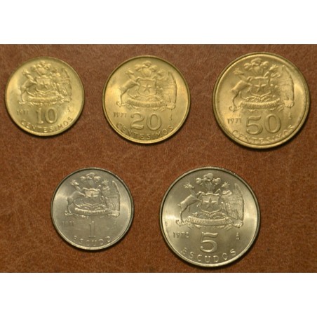 euroerme érme Chile 5 érme 1971-1972 (UNC)