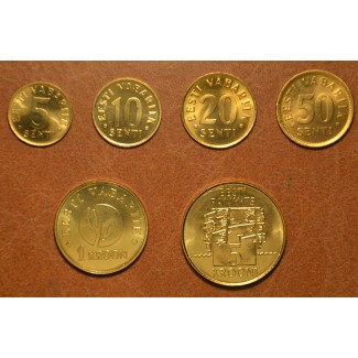 Euromince mince Estónsko 6 mincí 1991-2008 (UNC)