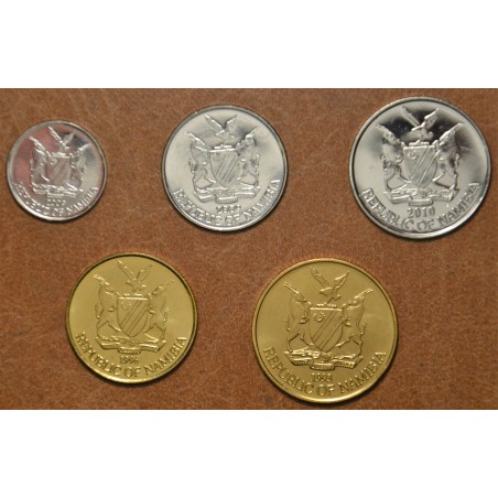 eurocoin eurocoins Namibia 5 coins 1993-2010 (UNC)