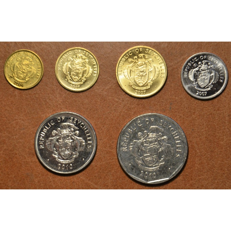 eurocoin eurocoins Seychelles 6 coins 2004-2010 (UNC)