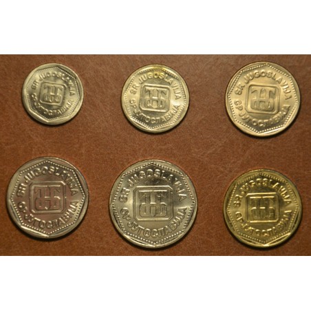 eurocoin eurocoins Yugoslavia 6 coins 1993 (UNC)