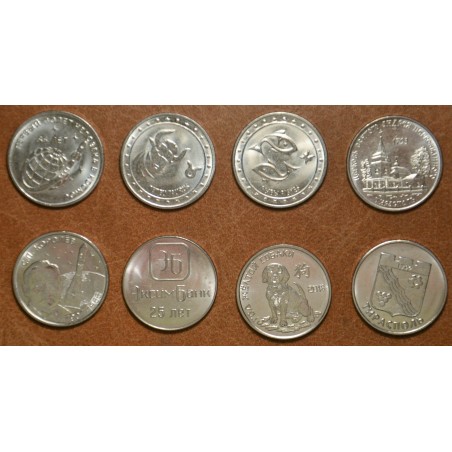 Euromince mince Podnestersko 8x 1 rubeľ (UNC)