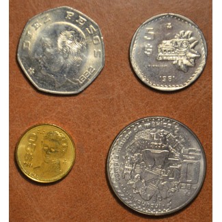 euroerme érme Mexikó 4 érme 1981-1985 (UNC)