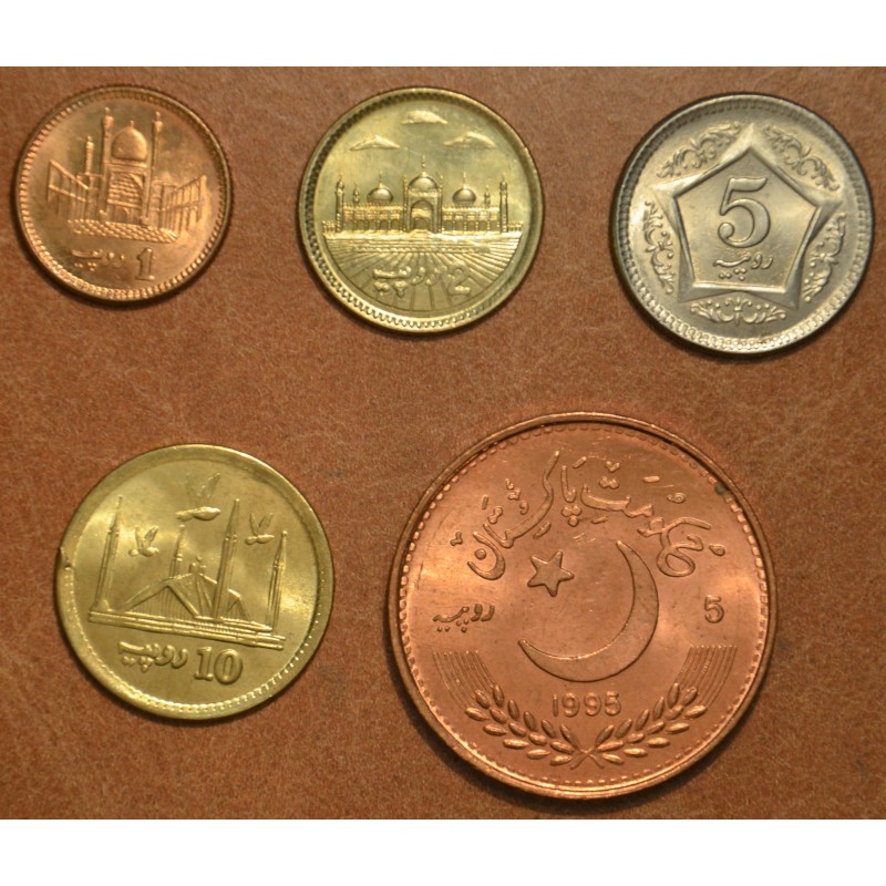 Euromince mince Pakistan 5 mincí 1995-2016 (UNC)