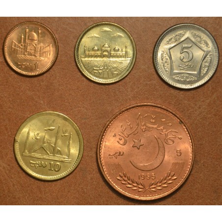 euroerme érme Pakisztán 5 érme1995-2016 (UNC)