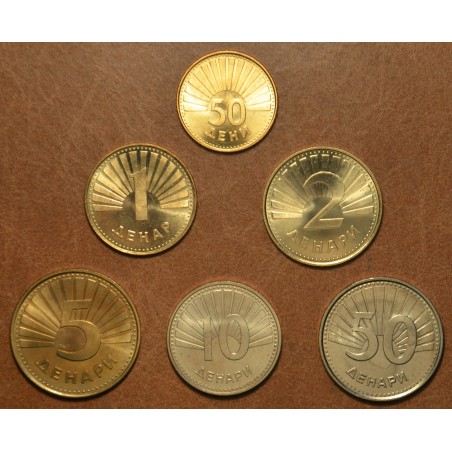 Euromince mince Severné Macedónsko 6 mincí 1993-2018 (UNC)