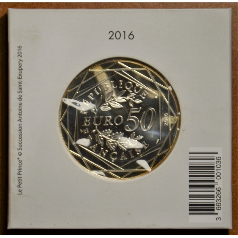 Euromince mince 50 Euro Francúzsko 2016 Malý Princ (BU)