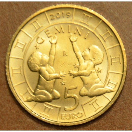 Euromince mince 5 Euro San Marino 2019 Zodiac: Blíženci (UNC)