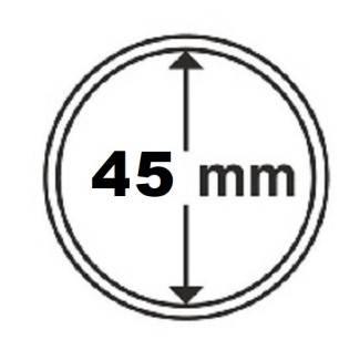 euroerme érme 45 mm Leuchtturm kapszula