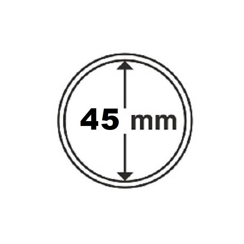 euroerme érme 45 mm Leuchtturm kapszula