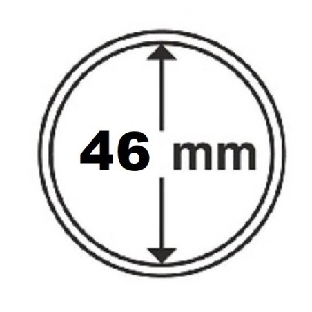 euroerme érme 46 mm Leuchtturm kapszula