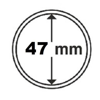 Euromince mince 47 mm Leuchtturm kapsula (1 ks)