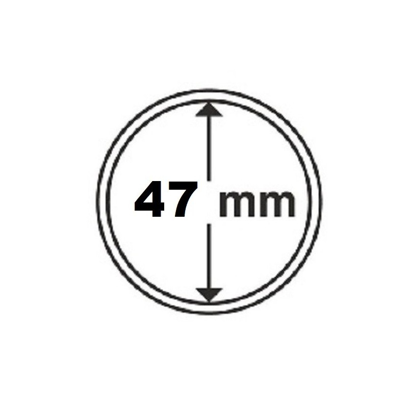 Euromince mince 47 mm Leuchtturm kapsula (1 ks)