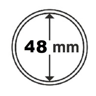 euroerme érme 48 mm Leuchtturm kapszula