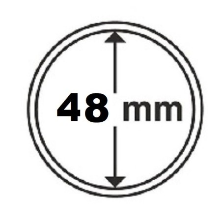 euroerme érme 48 mm Leuchtturm kapszula