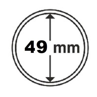 euroerme érme 49 mm Leuchtturm kapszula